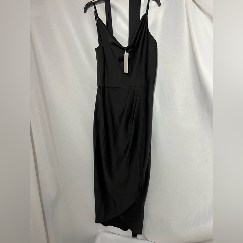 Ted Baker Black Cowl Neck Faux Wrap Belt included Size 8-10